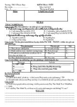 Kiểm tra 1 tiết môn lịch sử 8 thời gian 45 phút